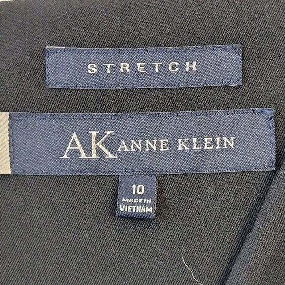 Anne Klein black midi short sleeve sheath stretch Dress size 10 - Picture 10 of 12